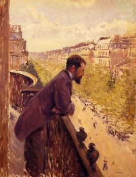 古斯塔夫 卡裡伯特 The Man on the Balcony 古斯塔夫 卡裡伯特 The Man on the Balcony